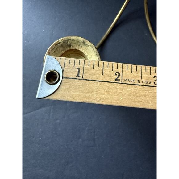 Vintage Danish Brass MCM Candelabra Candlestick Holder Mid Century Modern Retro - Picture 8 of 9